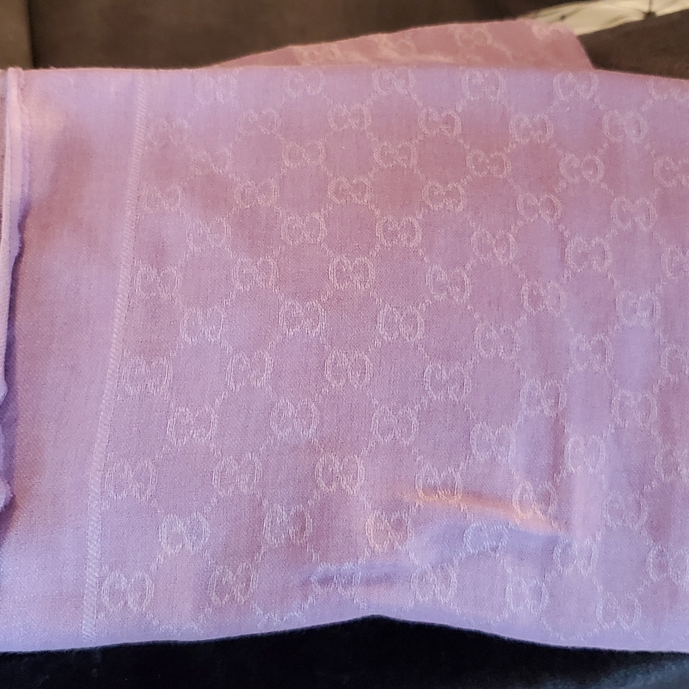 Gucci Lilac GG Monogram Scarf